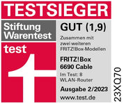 FRITZ!Box 6690 Cable – Wi-Fi 6 Kabelrouter mit DOCSIS 3.1, DECT & USB 3.0
