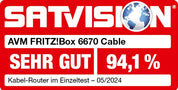 FRITZ!Box 6670 Cable – Wi-Fi 7 Kabelrouter mit DOCSIS 3.1, Zigbee & 2.5-Gbit-LAN