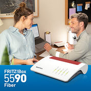 FRITZ!Box 5590 Fiber – Glasfaser-Router mit Wi-Fi 6, Mesh & 2.5-Gigabit-LAN