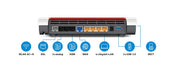 AVM FRITZ!Box 7590 WLAN AC+N Router (DSL/VDSL,1.733 MBit/s (5GHz) & 800 MBit/s (2,4 GHz), bis zu 300 MBit/s mit VDSL-Supervectoring 35b, WLAN Mesh, DECT-Basis, Media Server, geeignet für Deutschland)