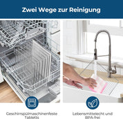 Edelstahl Dörrautomat, 1000W Dörrgerät für Obst und Gemüse mit LED-Anzeige, präziser Temperaturregelung (35-75°C), 48-Stunden-Timer, 9 Edelstahlschalen, 2 Maschensiebe, 1 Schale für Obstrollen