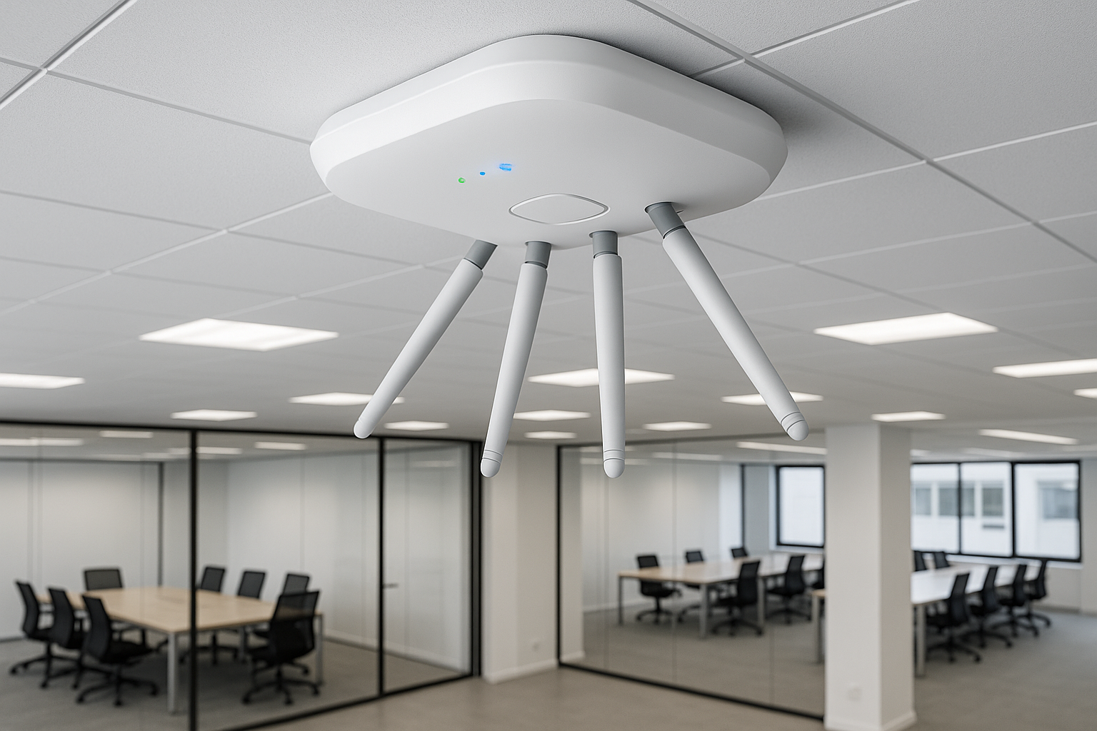 Point d'accès wifi utilisé dans une société